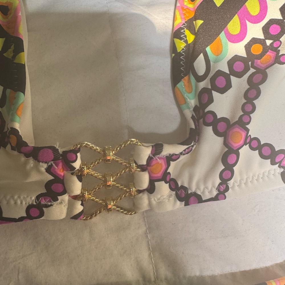 Trina Turk Colorful Geometric Bikini Set - Picture 3 of 8